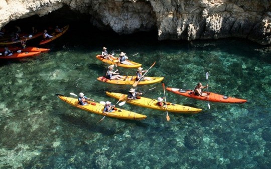Sea kayaking